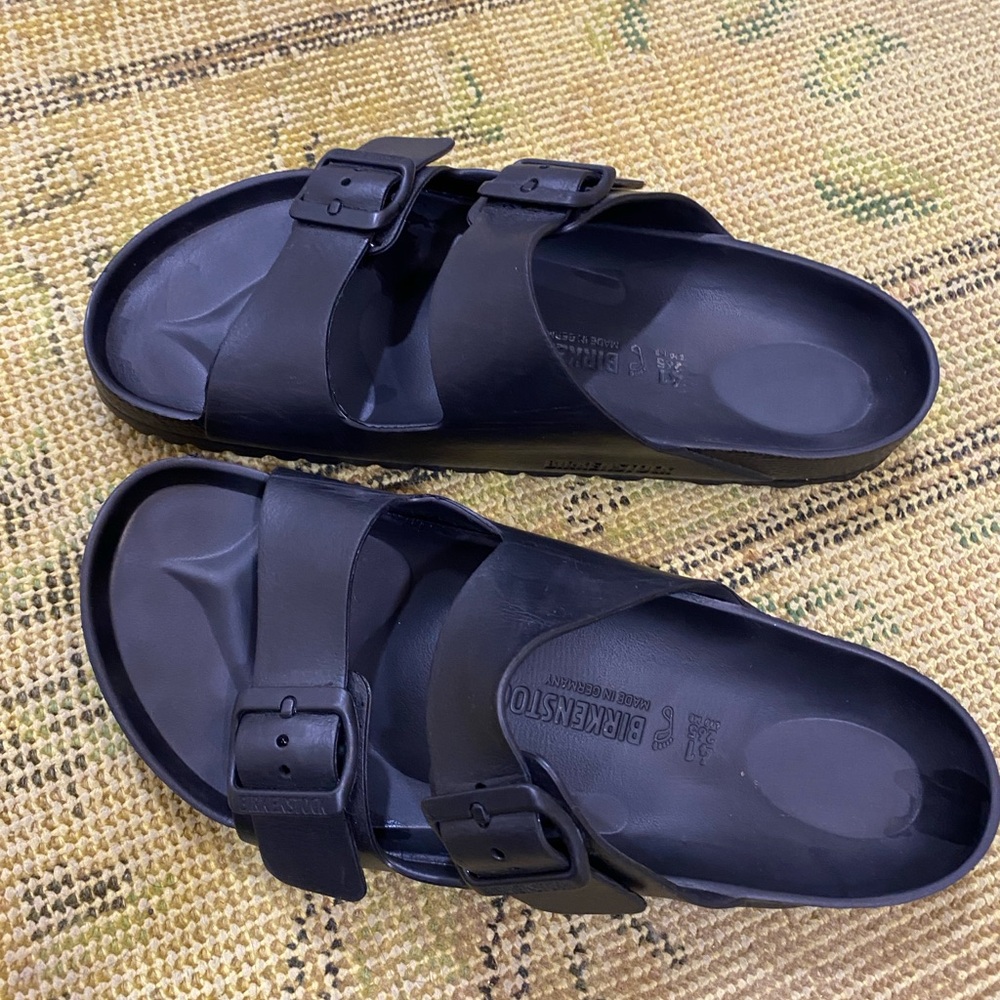 Birkenstock Black Two-Strap EVA Sandals